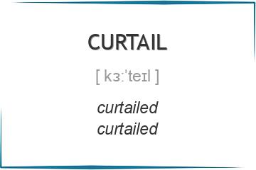 curtail 3 формы глагола