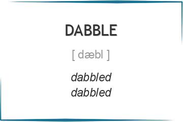 dabble 3 формы глагола
