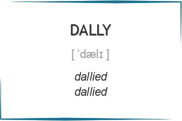 dally 3 формы глагола