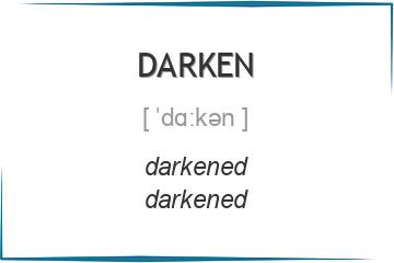 darken 3 формы глагола