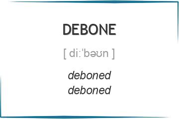 debone 3 формы глагола