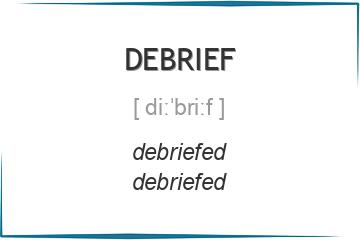 debrief 3 формы глагола