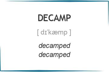 decamp 3 формы глагола