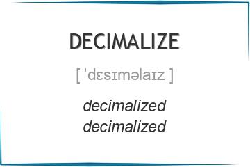 decimalize 3 формы глагола