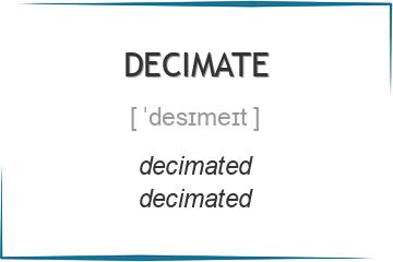 decimate 3 формы глагола