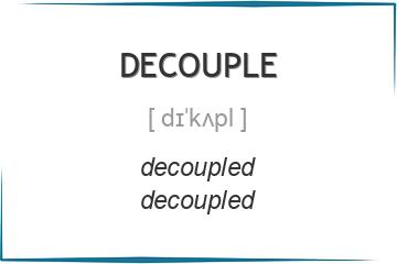 decouple 3 формы глагола