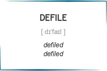 defile 3 формы глагола