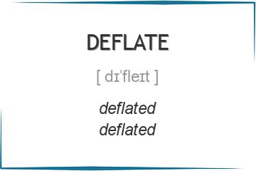 deflate 3 формы глагола