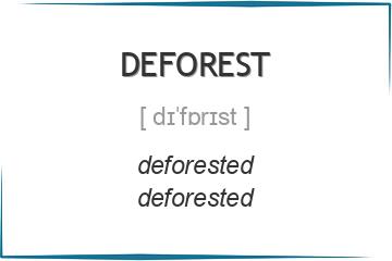deforest 3 формы глагола