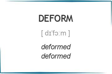 deform 3 формы глагола