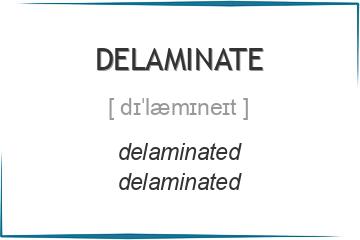 delaminate 3 формы глагола