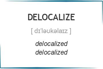 delocalize 3 формы глагола