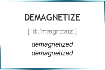 demagnetize 3 формы глагола