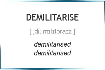 demilitarise 3 формы глагола
