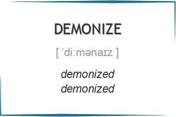 demonize 3 формы глагола