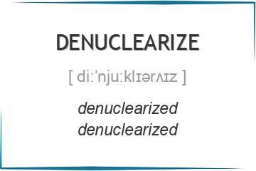 denuclearize 3 формы глагола