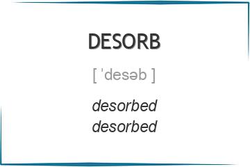 desorb 3 формы глагола