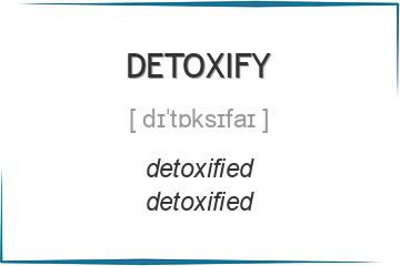 detoxify 3 формы глагола