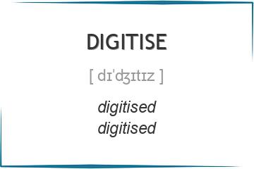 digitise 3 формы глагола