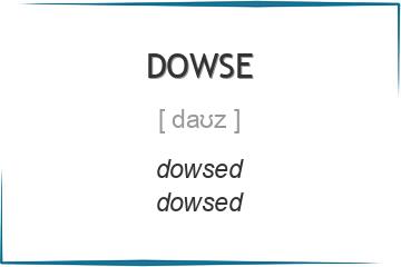 dowse 3 формы глагола