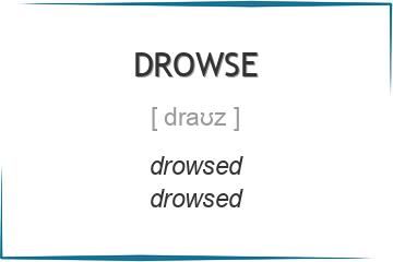 drowse 3 формы глагола