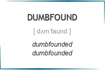 dumbfound 3 формы глагола