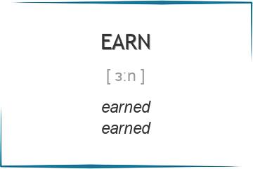 earn 3 формы глагола