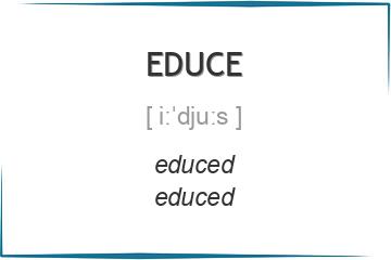 educe 3 формы глагола