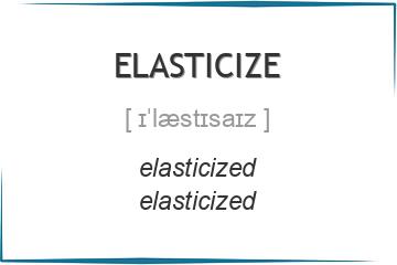 elasticize 3 формы глагола