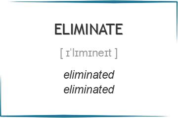 eliminate 3 формы глагола