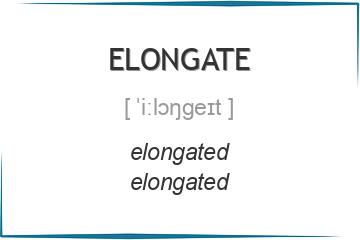 elongate 3 формы глагола