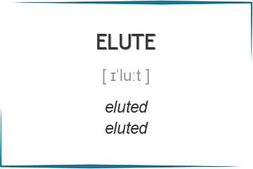 elute 3 формы глагола