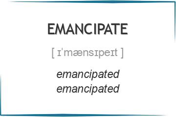 emancipate 3 формы глагола