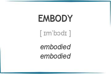 embody 3 формы глагола