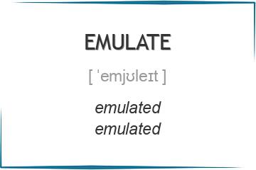 emulate 3 формы глагола