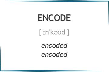 encode 3 формы глагола