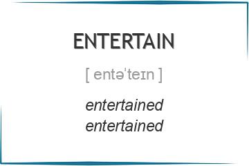 entertain 3 формы глагола