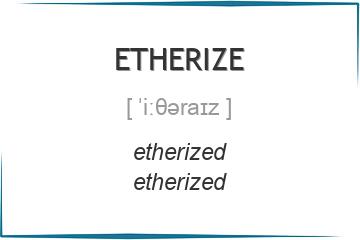 etherize 3 формы глагола