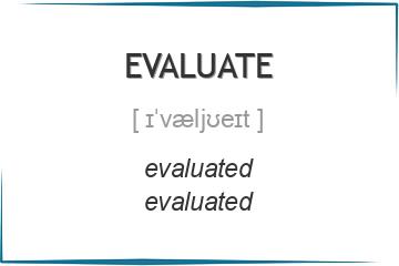 evaluate 3 формы глагола