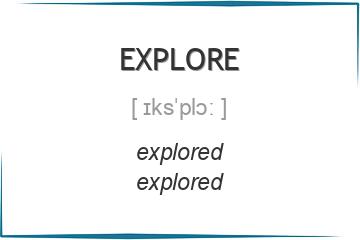 explore 3 формы глагола