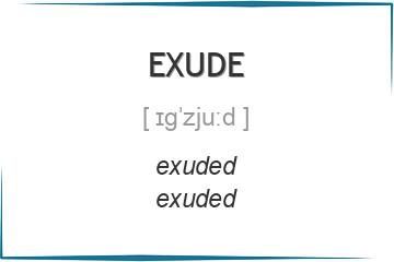 exude 3 формы глагола