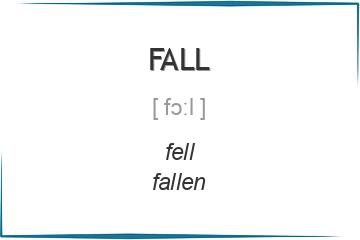 fall 3 формы глагола