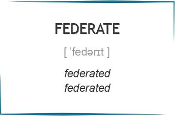 federate 3 формы глагола