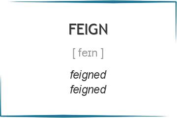 feign 3 формы глагола