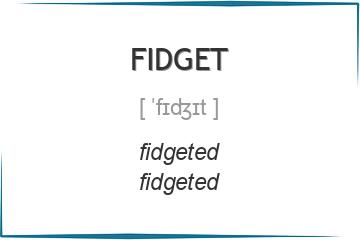 fidget 3 формы глагола