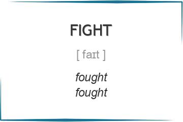 fight 3 формы глагола