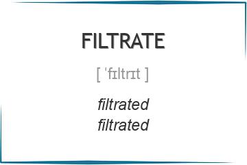 filtrate 3 формы глагола