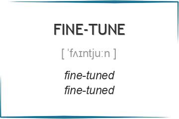 fine-tune 3 формы глагола