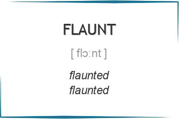 flaunt 3 формы глагола
