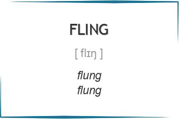 fling 3 формы глагола